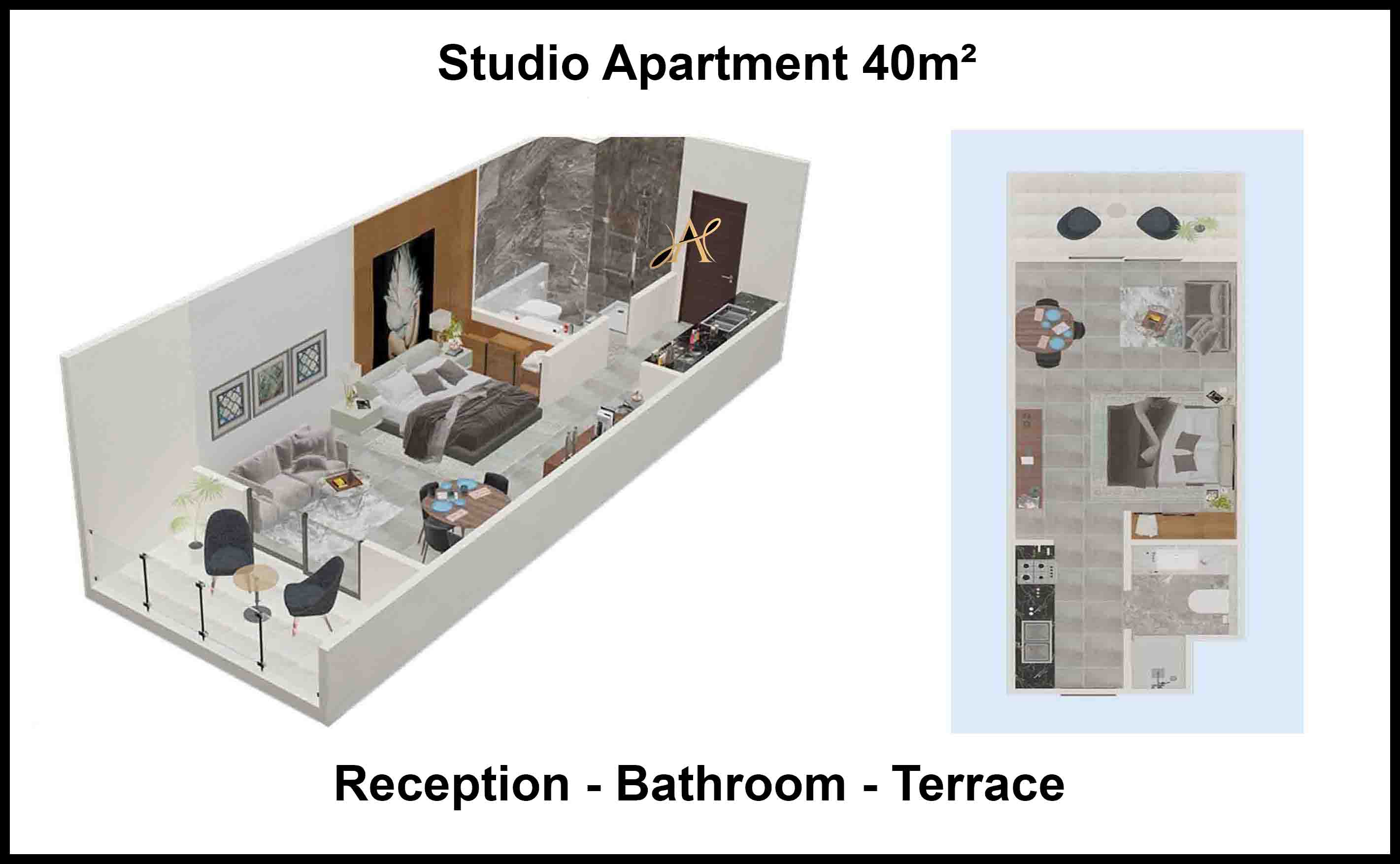 Studio Apartments For Sale in Hurghada 40m² 